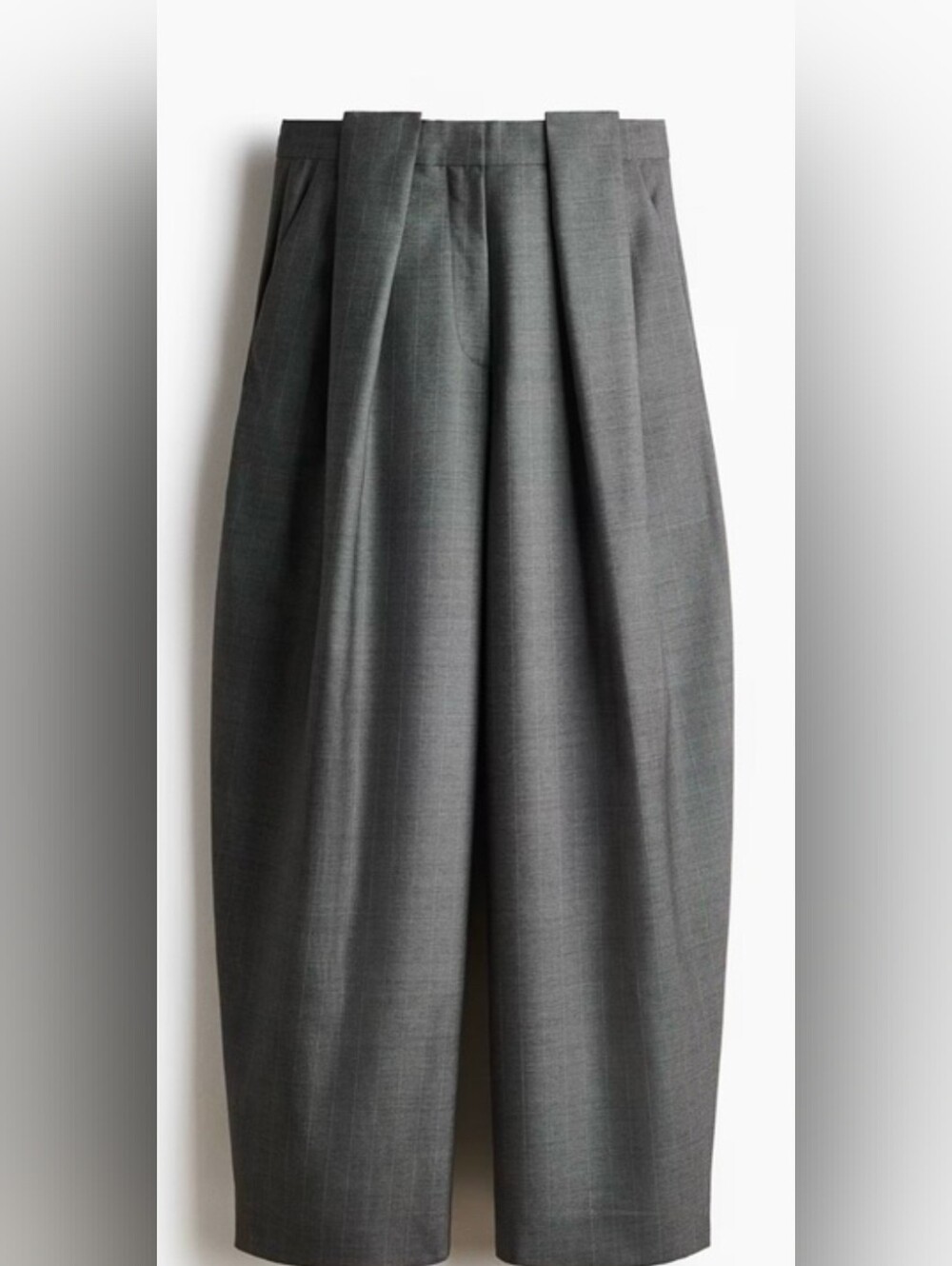Sz 8 New Stella McCartney H&M Barrel-Leg Grey Pants